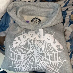 Sp5der Hoodie Grey Size Small Small